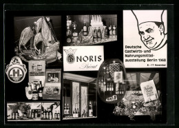 AK Berlin, Deutsche Gastwirts- Und Nahrungsmittelausstellung 1968, Spirituosen Der Firma Noris Privat  - Expositions