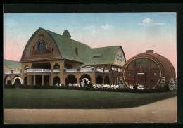 AK Leipzig, Internationale Bauchfachausstellung 1913 - Bayerische Bierhalle Mit Riesenfass  - Exhibitions