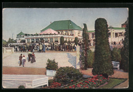 AK Leipzig, Welt-Ausstellung Für Buchgewerbe Und Graphik 1914, Grosse Terrasse Mit Haupt-Cafè  - Exhibitions