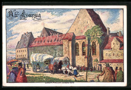 Künstler-AK Leipzig, Internationale Baufachausstellung Mit Sonderausstellungen 1913, Partie Alt-Leipzig  - Ausstellungen