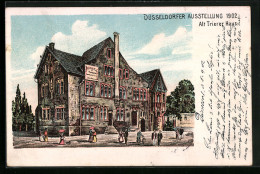 Lithographie Düsseldorf, Ausstellung 1902, Alt Trierer Haus  - Expositions