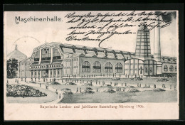 AK Nürnberg, Bayerische Landes- Und Jubiläums-Ausstellung 1906, Maschinenhalle  - Exhibitions