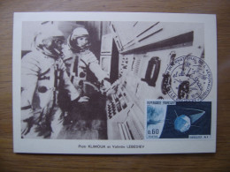 KLIMOUK LEBEDIEV Carte Maximum Cosmonaute ESPACE Salon De L'aéronautique Bourget - Sammlungen