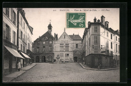 CPA Mantes, Place De L`Hotel-de-Ville  - Mantes La Ville