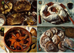 4 C.P. - Plats Typiques Espagnols N° 1743, N° 1744, N° 1849 Et N° 1864 - FR - Recipes (cooking)