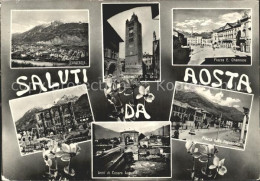 72234213 Aosta Panorama Piazza Chanouse Piazza Della Republica Aosta - Altri & Non Classificati