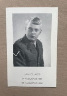 CLAES Jan °MECHELEN 1961 +ALTENRATH (B.R.D.) 1982 - Beroepsmilitair 2° Regiment Gidsen - Ongeval - SEGHBROECK - CAUBERGS - Todesanzeige