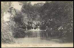 Diego Suarez Sakaramy Rivière La Passerelle 1907 Charifou Jeewa Timbre Arraché - Madagascar