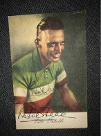 Carte Postale Colorisée Cyclisme Vito Ortelli Dédicacée - Radsport