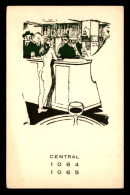 DANEMARK - CENTRAL 1064 1065 - FEMME NUE AU COMPTOIR - CARTE ILLUSTREE - NU - Denmark