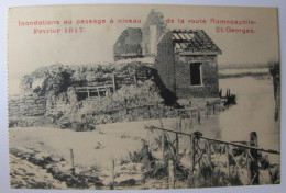 BELGIQUE - FLANDRE OCCIDENTALE - NIEUWPOORT - RAMSKAPELLE - Inondations Du Passage à Niveau - 1917 - Nieuwpoort