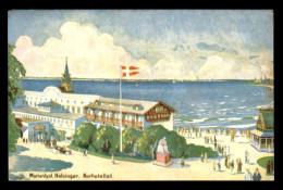DANEMARK - MARIENLYST HELSINGER KURHOTELLET - CARTE ILLUSTREE - Danemark