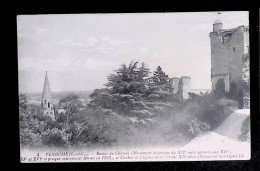 Cp, 41, Vendome, Ruines Du Château, Presque Entiérement Détruit En 1793, Voyagée 1912 - Vendome