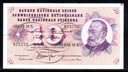 659-Suisse 10fr 1969 Série 58X - Schweiz