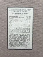 Eerwaarde Zuster AGNES - Ghislaine VANHECKE °MECHELEN 1910 +GIJZEGEM 1953 - Todesanzeige