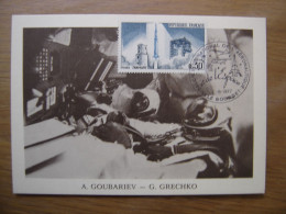 GOUBARIEV GRECHKO Carte Maximum Cosmonaute ESPACE Salon De L'aéronautique Bourget - Collections