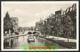 LEIDEN Vischmarkt Met Nieuwe Rijn Ca 1935 - Leiden