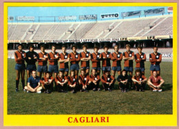 Foglietto Calcio Cagliari Formazione 1975 - Fussball