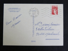 ISLE SUR LA SORGUE - VAUCLUSE - FLAMME MUETTE SUR SABINE - DOMAINE MEJANES / PROMENADE DU VACCARES AVEC TRAIN LOCOMOTIVE - Mechanical Postmarks (Advertisement)