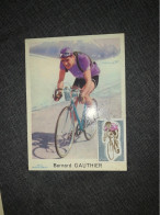 Carte Postale  Cyclisme Bernard Gauthier Miroir Sprint Très Rare - Ciclismo