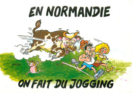 Humour Vache . En Normandie On Fait Du Jogging . TESNIERE - Humor