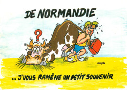 Humour Vache . De Normandie Je Vous Ramène Un Petit Souvenir . TESNIERE - Humour