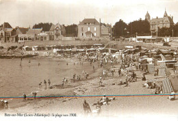 BATZ SUR MER . La Plage Vers 1900 . CP éditions ATLAS (réédition) - Batz-sur-Mer (Bourg De B.)