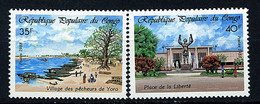 Rep. Congo ** N° 834/835 - Vues Du Congo - Neufs