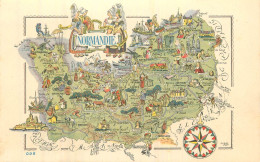 NORMANDIE .  Carte Géographique  - Other & Unclassified