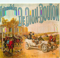 Automobiles DE DION-BOUTON . Série "NOS VIEILLES AFFICHES" - Peintures & Tableaux