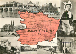 MAINE ET LOIRE . Carte Géographique - Other & Unclassified