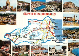 PYRENNEES ORIENTALES . Carte Géographique - Andere & Zonder Classificatie