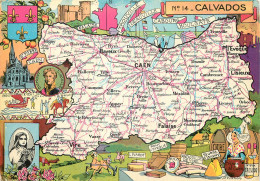 CALVADOS .  Carte Géographique - Other & Unclassified