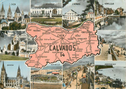 CALVADOS .  Carte Géographique - Autres & Non Classés