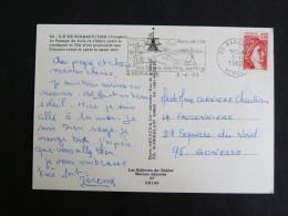 BARBATRE - VENDEE - FLAMME SUR SABINE - NOIMOUTIER PASSAGE DU GOIS - Mechanical Postmarks (Advertisement)