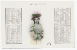 CPA  9 X 14 Calendrier 1909 (5)   Jeune Femme - New Year