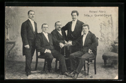 AK Richard Föhr's Solo- Und Quartett-Sänger, Mitglieder In Eleganten Anzügen  - Music And Musicians