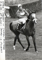 PHOTO DE PRESSE - COURSES  HIPPIQUES - MARSEILLE VIVAUX - 08.04.78 - 1EME COURSE - GAGNANT ZETADA - JOCKEY L.COURTOT - Deportes