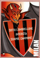 Cartolina Calcio/Football Sotto L' Ombrellone Interista Sempre Campione! - Non Viaggiata - Fútbol