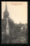 CPA Saint-Jean-sur-Erve, Vue De L`Église Et De La Rivière  - Other & Unclassified