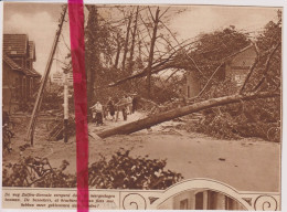 De Weg Zutphen Borculo - Geteisterd Na Storm - Orig. Knipsel Coupure Tijdschrift Magazine - 1925 - Ohne Zuordnung