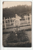 CARTE PHOTO  CIMETIERE MILITAIRE Soldat Claudey Victor 109 RI 14/18 - Oorlogsbegraafplaatsen