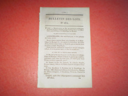 Bulletin Des Lois 1839: Traité De Paix De Vera Cruz : France  Mexique .Indemnités En Piastres Fortes Métalliques.. - Décrets & Lois