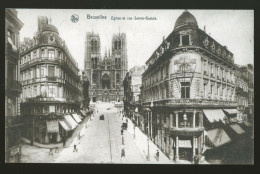 992 - BELGIQUE - BRUXELLES - Eglise Et Rue Sainte Gudule - Other & Unclassified