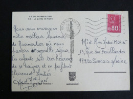 LA GUERINIERE - VENDEE - FLAMME MUETTE SUR MARIANNE BEQUET - NOIRMOUTIER LA POINTE SAINT PIERRE - Mechanical Postmarks (Advertisement)