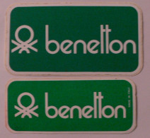 BENETTON : LOT DE 2 AUTOCOLLANTS - Stickers
