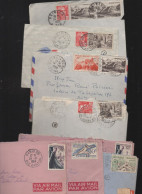 Lot De 8 Enveloppes   Avec Timbres Français   (PPP47355) - 1921-1960: Modern Tijdperk