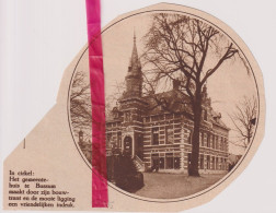 Bussum - Gemeentehuis - Orig. Knipsel Coupure Tijdschrift Magazine - 1925 - Non Classés