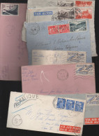Lot De 8 Enveloppes   Avec Timbres Français   (PPP47356) - 1921-1960: Période Moderne