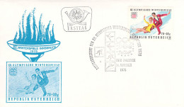 Olympic Games In Innsbruck 1976. 10 Torch Relay Covers From Austria. Postal Weight 0,09 Kg. Please Read Sales Conditions - Hiver 1976: Innsbruck